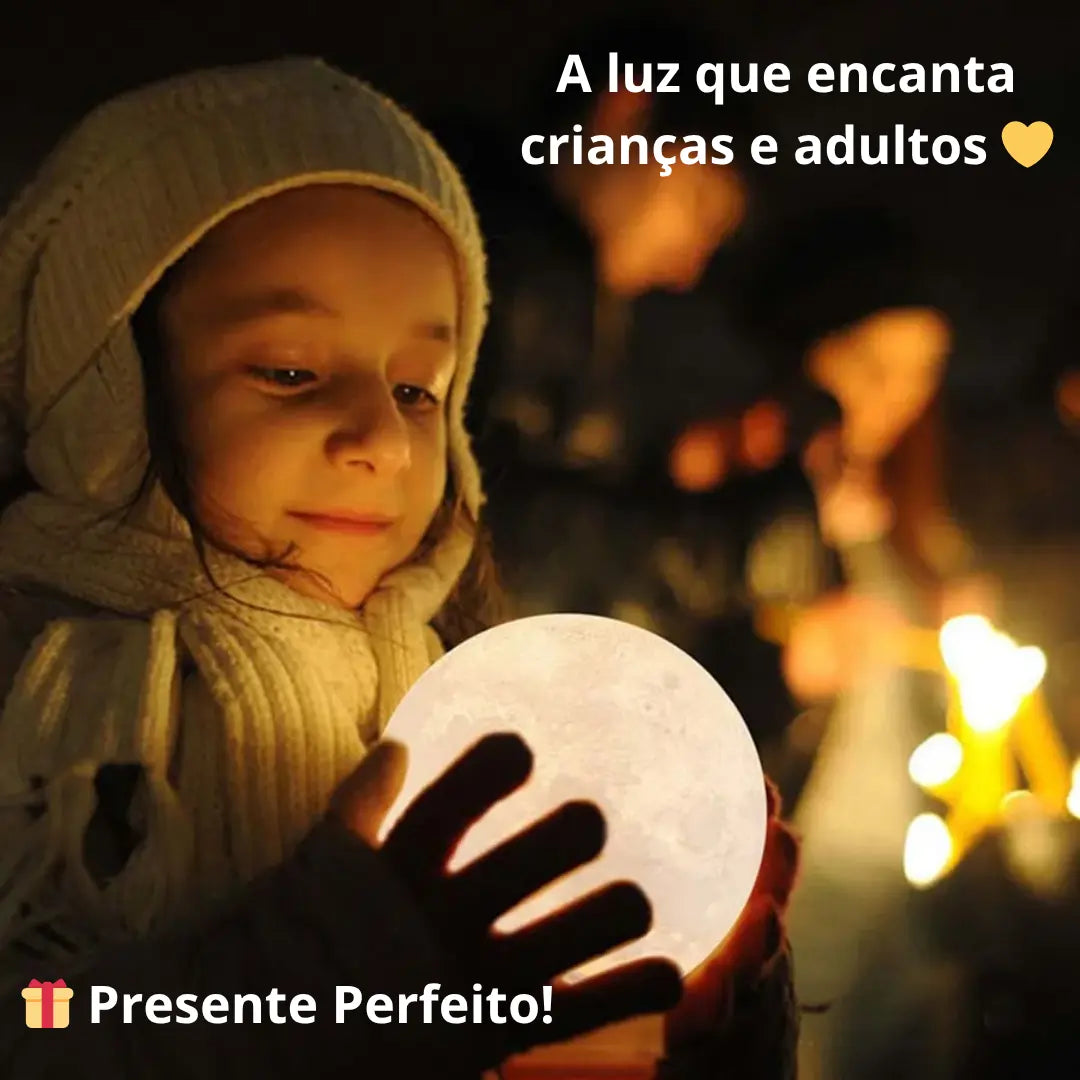 Luminária Lua 3D